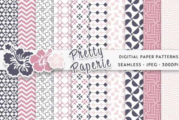 Download 10 Geometric Digital Paper Backgrounds - Digital Collection