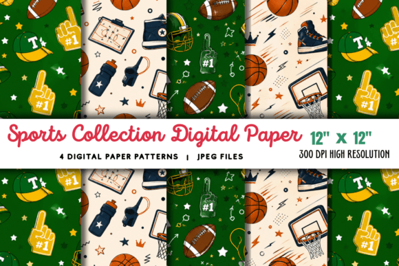 Download Sports Collection Digital Paper 5 - Digital Collection
