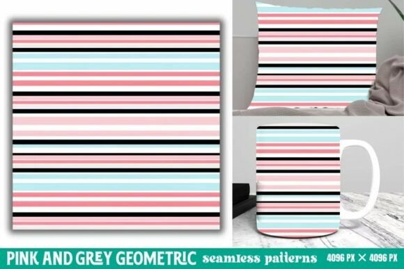 Download Pink and Grey Geometric Digital Paper - Digital Collection