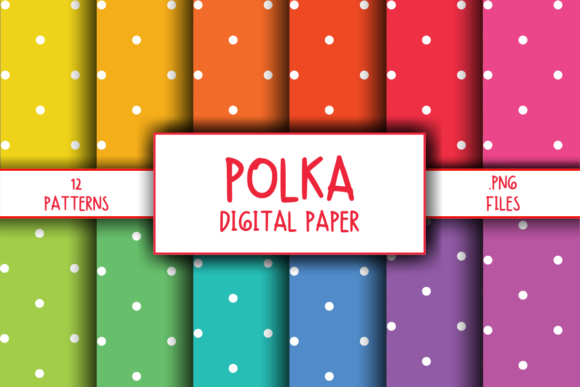 Download Polka Pattern Digital Paper - Digital Collection
