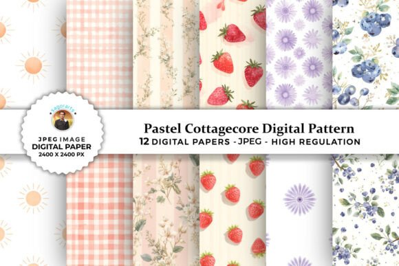 Download Pastel Cottagecore Digital Pattern - Digital Collection