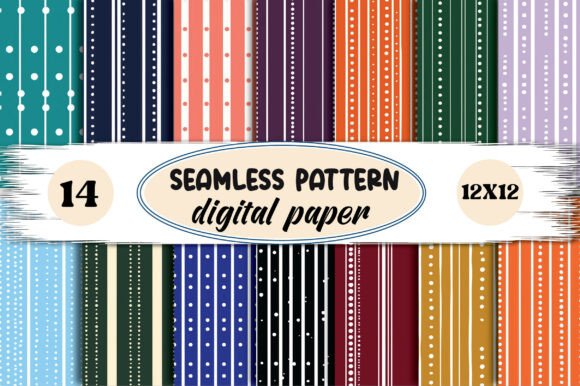 Download Seamless Stripe Digital Paper - Digital Collection
