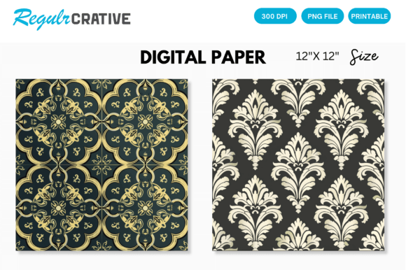 Download Seamless Pattern Digital Paper - Digital Collection
