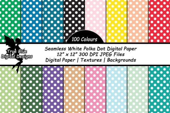 Download Seamless Polka Dot Digital Paper - Digital Collection