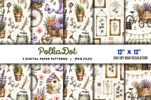 Download Polka Dot Digital Paper Background - Digital Collection