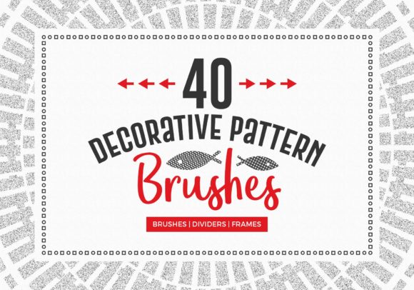 Download 40 Decorative Pattern Brushes - Decorative pattern Collection
