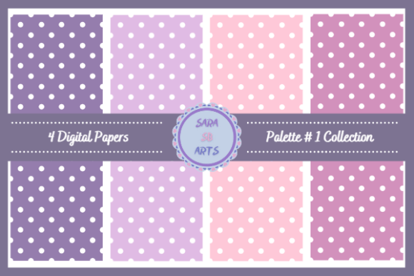 Download Seamless Polka Dot Pattern Digital Paper - Digital Collection