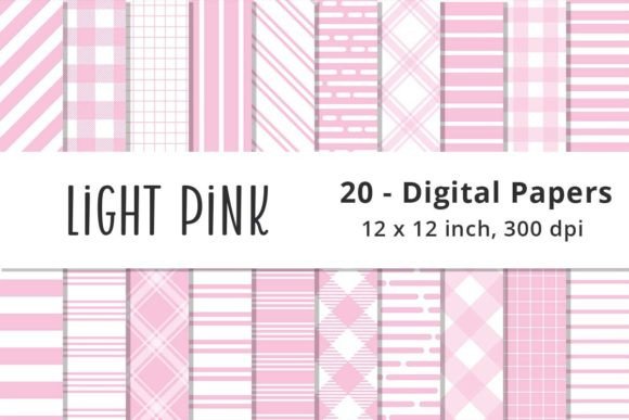 Download Light Pink Stripes Digital Paper Pattern - Digital Collection