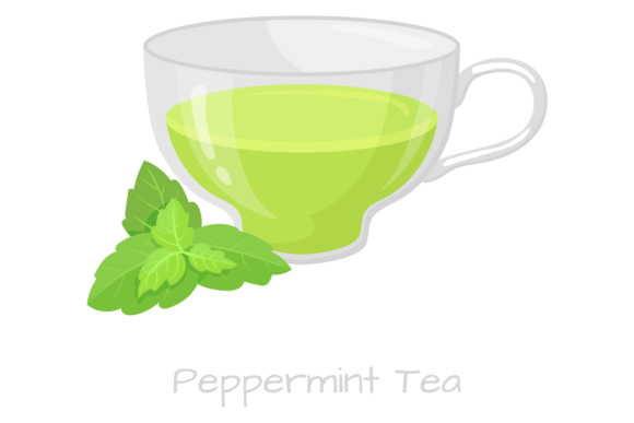 Download Peppermint Tea. Aroma Herbal Green Leaf - Green leaf Collection