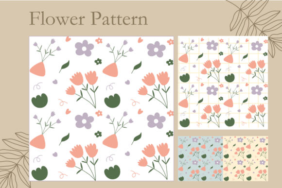 Download Cute Flower Spring Minimal Pattern - Minimal pattern Collection