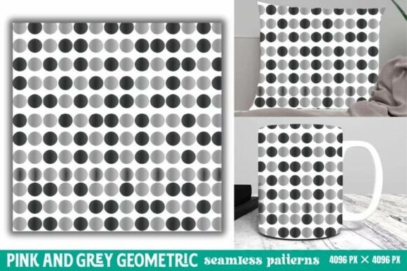 Download Pink and Grey Geometric Digital Paper - Digital Collection