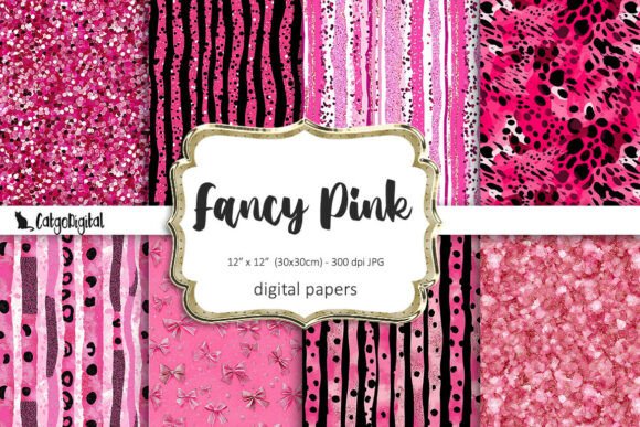 Download Fancy Pink Digital Background Papers - Digital Collection