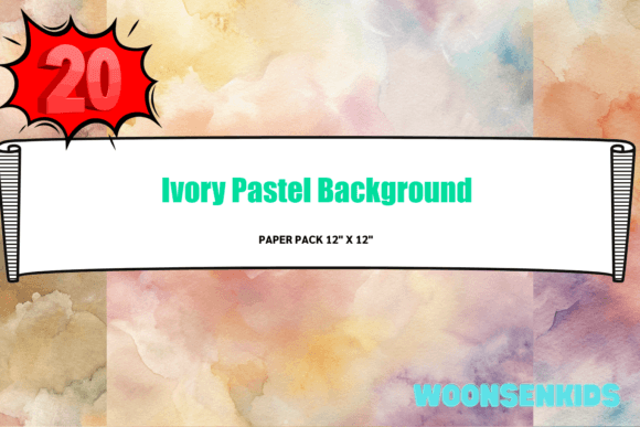 Download Popular Ivory Pastel Background Watercolor Png Kdp Digital Paper - Digital Collection