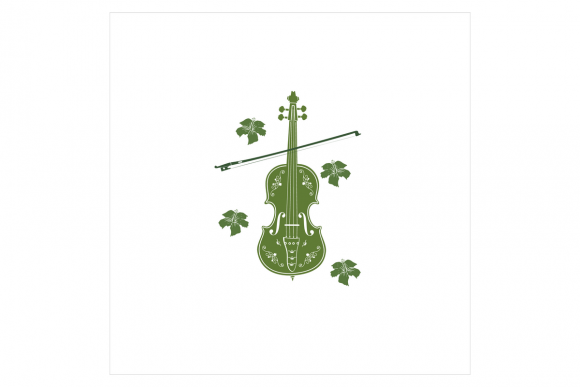 Download Green Leaf Violin or Cello Logo and Icon - Green leaf Collection