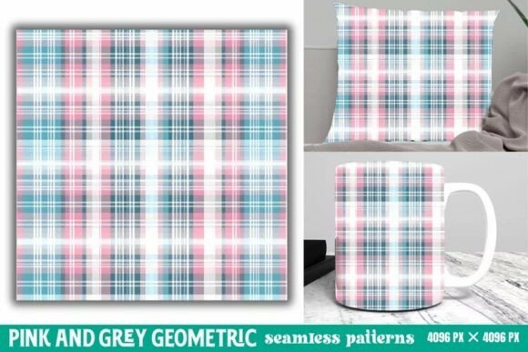 Download Pink and Grey Geometric Digital Paper - Digital Collection