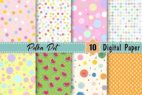 Download Polka Dot Digital Paper - Digital Collection