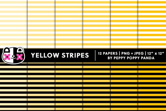 Download Seamless Yellow Stripes Digital Paper - Digital Collection