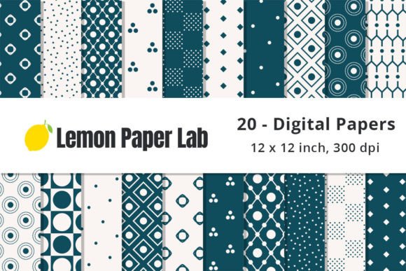 Download Blue Polka Dot Digital Paper Patterns - Digital Collection