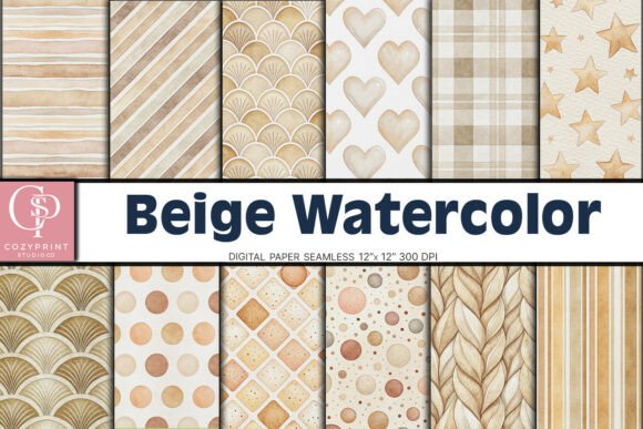 Download Beige Polka Dot Digital Paper Background - Digital Collection