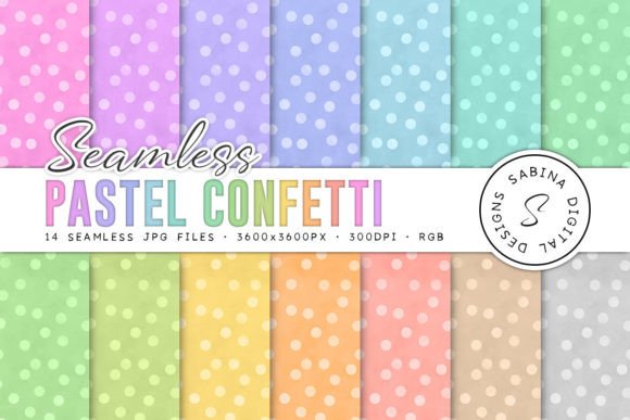 Download Pastel Confetti Seamless Digital Paper - Digital Collection