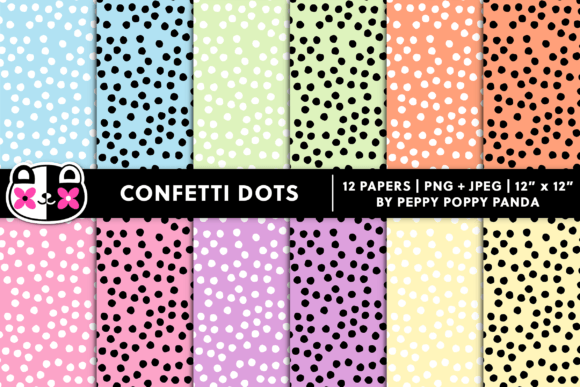 Download Pastel Confetti Polka Dots Digital Paper - Digital Collection