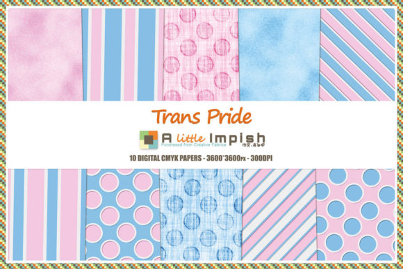 Download Trans Pride Digital Paper Pack - Digital Collection