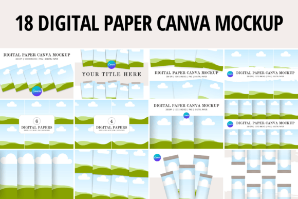 Download Digital Paper Canva Mockup - Digital Collection