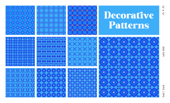 Download Blue Decorative Pattern. - Decorative pattern Collection