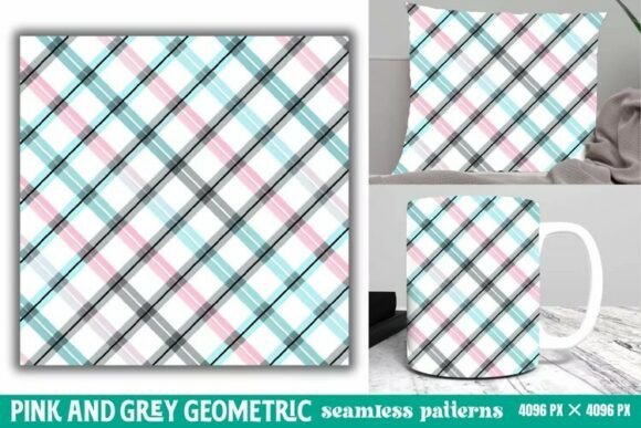 Download Pink and Grey Geometric Digital Paper - Digital Collection