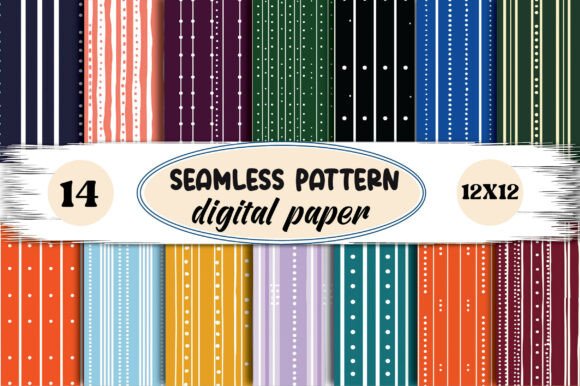 Download Seamless Stripe Digital Paper - Digital Collection