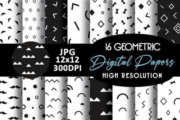 Download Abstract Geometric Digital Paper Pattern - Digital Collection