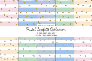 Download Pastel Confetti Sparkle Digital Papers - Digital Collection