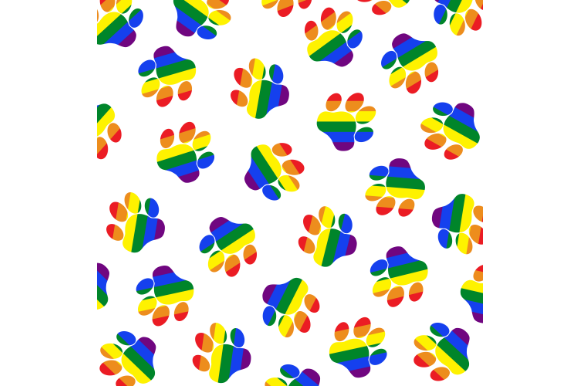 Download Paw Pride Pattern, Digital Paper - Digital Collection
