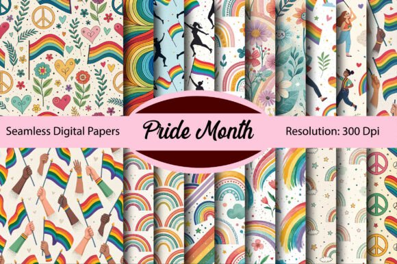 Download Pride Month Seamless Digital Paper - Digital Collection